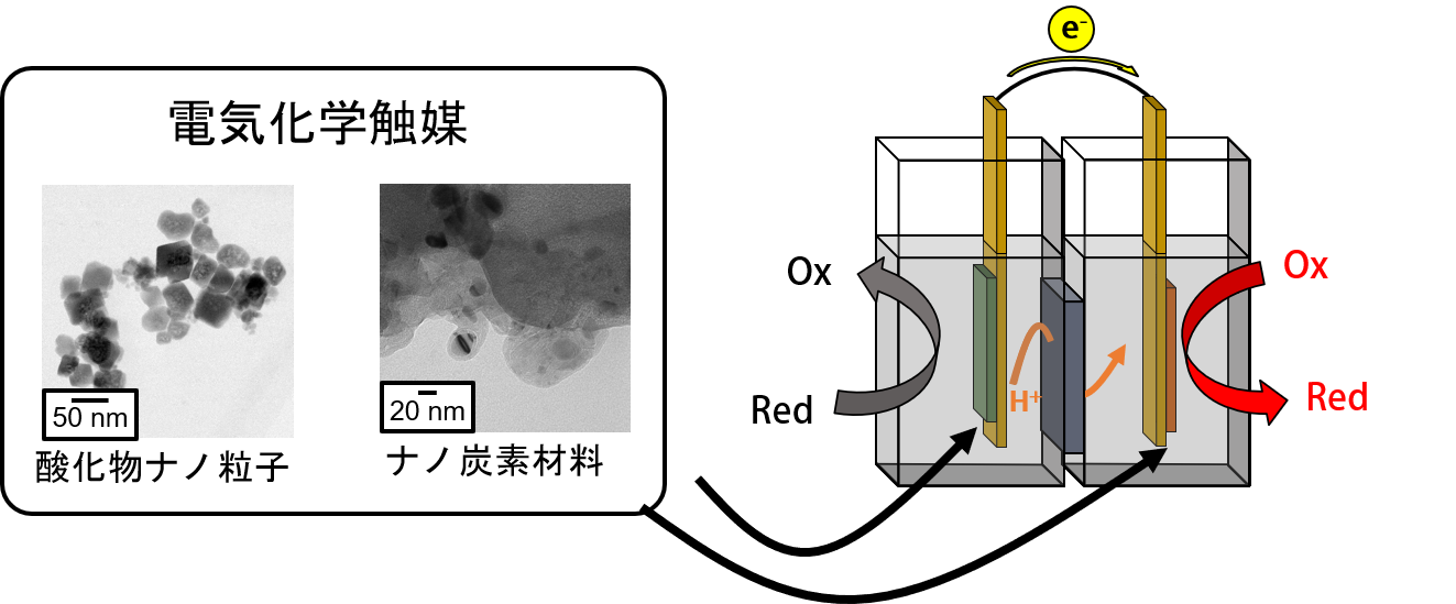 高容量高出力型水系有機二次電池の開発